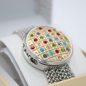 Charter Club Multicolor Rhinestone Silver Tone Women's Watch